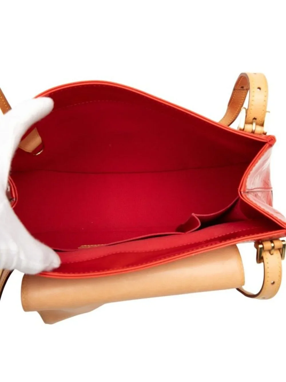 Louis Vuitton Monogram Vernis Skane Bay GM Shoulder Bag Rouge Red Patent